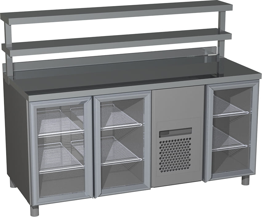 Холодильный стол ПОЛЮС T70 M2-1-G X7 9006 (2GNG/NT) - 1