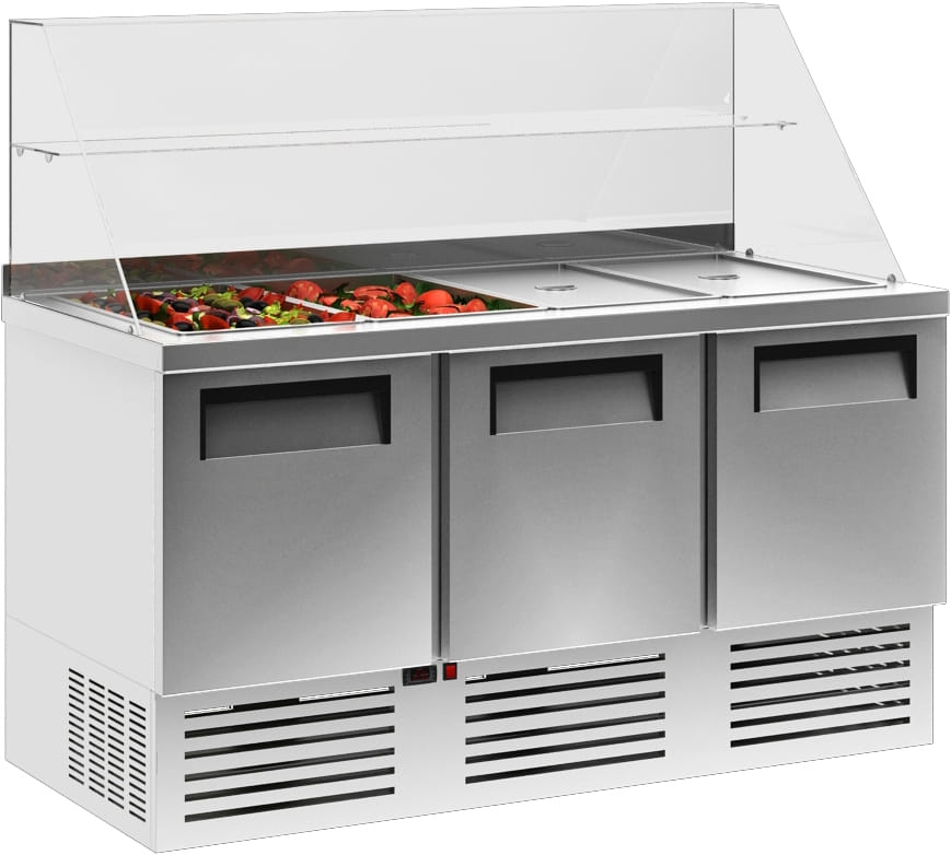 Холодильный стол для салатов (саладетта) CARBOMA T70 M2salGN-2 0430 - 2