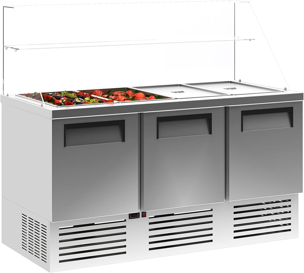 Холодильный стол для салатов (саладетта) CARBOMA T70 M2salGN-2 0430 - 1