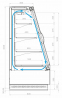 Холодильная горка CARBOMA TOKYO 2 STANDARD F16-08 VV 1,3-1 X1 2.0 (боковины из металла)