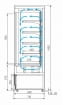 Холодильная горка CARBOMA CUBE STANDARD FC 20-07 VV 0,6-1 X5