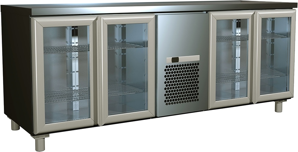 Холодильный стол ПОЛЮС T70 M4-1-G 9006 (4GNG/NT)