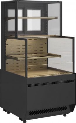 Кондитерская витрина CARBOMA CUBE 2 COMBI KC70 VV/VV 0,6-2-1 2.0 (боковины-ступеньки)