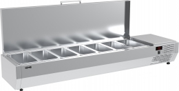 Холодильная витрина CARBOMA IKI A30 SM 1,6 с крышкой (VT3-G GN 1/4)