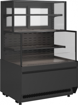 Кондитерская витрина CARBOMA CUBE 2 COMBI KC70 VV/SH 0,9-2-1 2.0 (боковины-ступеньки)