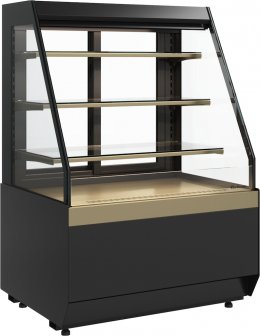Кондитерская витрина CARBOMA CUBE 2 STANDARD KC70 VM 1,3-2 2.0 (скошенные боковины)