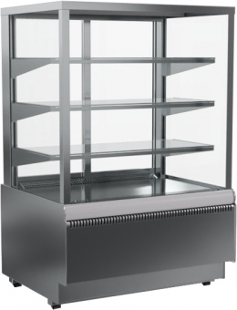 Кондитерская витрина CARBOMA CUBE STANDARD KC70 VV 0,9-1 INOX