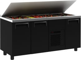Холодильный стол для салатов (саладетта) ПОЛЮС T70 M3sal-1 9006 (SL 3GN)