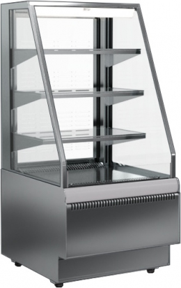 Кондитерская витрина CARBOMA CUBE STANDARD KC70 VM 0,9-2 INOX открытая